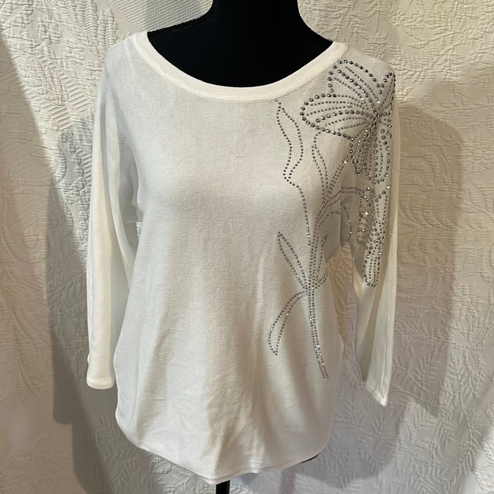 Madison sequin embellished‎ sweater, size small, NWT